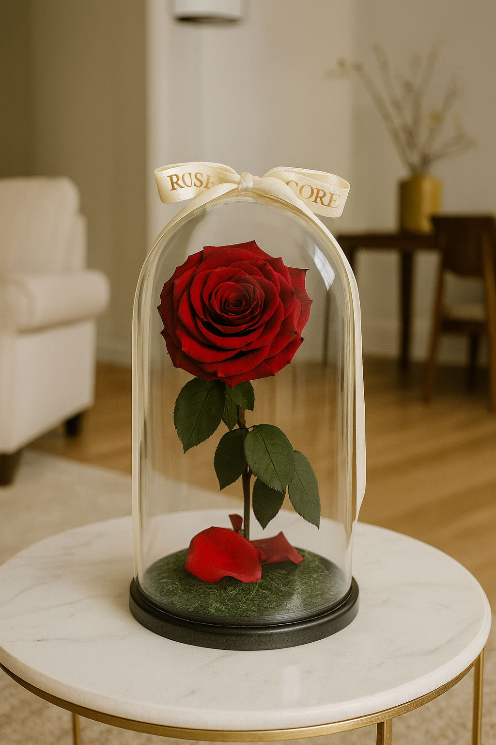 Classic Red Rose Dome